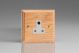 XORP5AW-S2W 1 Gang 5 Amp Round Pin Socket 0-1150 Watts Kilnwood Classic Wood Light Oak 