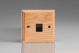 XOTMB-S2W 1 Gang Black Telephone Master Socket Kilnwood Classic Wood Light Oak