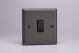 XP20B Varilight 1 Gang 20 Amp Double Pole Switch Classic Graphite 21 Effect Finish with Black Switch