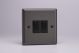 XP77B Varilight 2 Gang Comprising of 2 Intermediate (3 Way) 10 Amp Switch Classic Graphite 21 Effect Finish with Black Switches