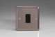 XR1B Varilight 1 Gang 10 Amp Switch Classic Pewter Effect Finish with Black Switch