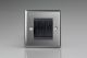 XTGBRSB [XTG2 + Z2GBRSB] Varilight 2 Gang Black Data Brush Outlet Classic Brushed Steel