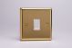 XVBPW Varilight 1 Gang 10 Amp Push-to-make, Bell Push, Retractive White Switch Classic Victorian Polished Brass Coated with White Switch