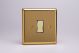 XVR1D Varilight 1 Gang 10 Amp 2 Way & Off Retractive Switch Classic Victorian Polished Brass Coated with Polished Brass Switch