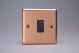 XY20NB.BC Varilight 1 Gang 20 Amp Double Pole Switch with Neon Urban Brushed Copper Effect Finish With Black Switch