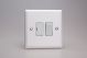 XY6W.CW Varilight 1 Gang 13 Amp Double Pole Switched Fused Spur Urban Powder Coated Chalk White Finish with White Switch and Fuse Cover
