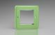 XYG2.BG Varilight 2 Gang Data Grid Face Plate For 2 Data Module Widths Lily Beryl Green
