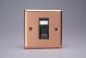 XYGRJ456B.BC Varilight 1 Gang Black Cat6 Networking Socket Urban Brushed Copper Effect Finish