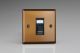 XYGRJ456B.BZ [XYG1.BZ + DRJ456B] Varilight 1 Gang Black Cat6 Networking Socket Urban Brushed Bronze Effect Finish