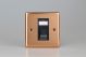 XYGRJ456AB.CU [XYG1.CU + DRJ456AB] Varilight 1 Gang Black Cat6A Networking Socket Urban Polished Copper Coated