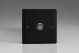 XYM1.MB Varilight 1 Gang 6 Amp Momentary Push To Make Switch Urban Matt Black Effect Finish With Polished Iridium Button