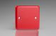 XYSB.PR Varilight Single Blank Plate Lily Pillar Box Red
