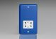 XYSSW.RB Varilight White Dual Voltage 240V/115V IP41 Shaver Socket Lily Reflex Blue with White Socket