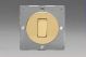 EG1V Varilight European Polished Brass VariGrid 1 Gang 1 or 2 Way 10A Rocker Switch