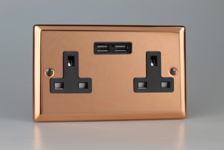 Polished Copper Switches & Sockets From Varilight